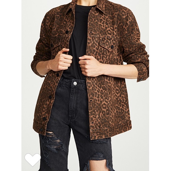 Cheetah Denim Jacket - Picture 1 of 6